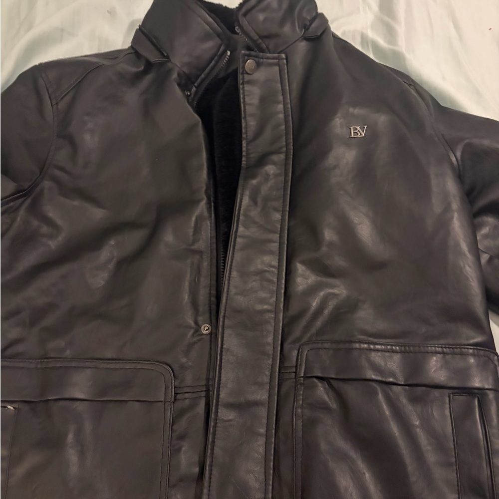 Bottega Veneta Black Leather  Jacket